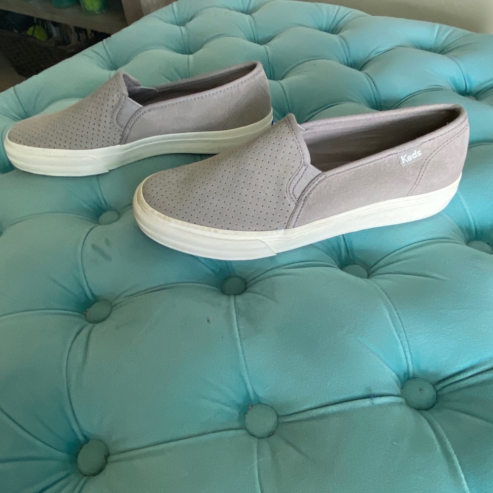 Keds double decker Gray Slip ons Sz 6